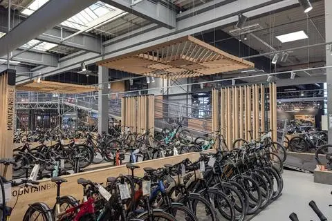 fahrradständer schräg platzbedarf Reihenparker TOP mit 45° Schrägstellung - rechts - 4 Stellplätzen - Reifenbreite bis 55 mm 5L Bio qualitative torffreie biokontor Farbe:Hunter green