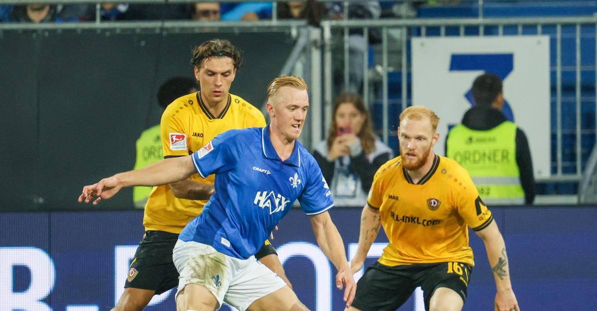 Isac Lidberg und Fraser Hornby sichern SV Darmstadt 98 Sieg gegen Dynamo ...