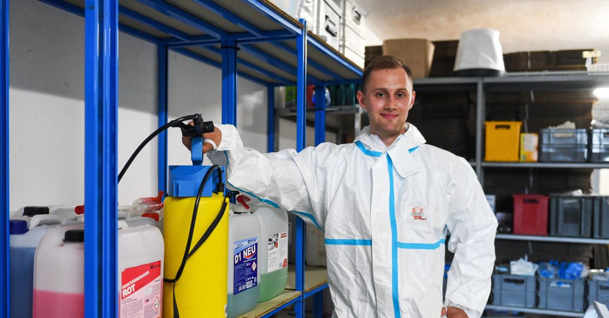 Kein normaler Putz-Job: Groß-Gerauer reinigt Tatorte