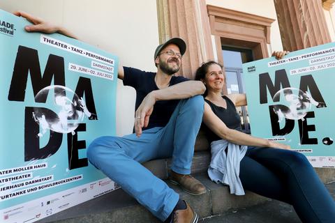 Steffan Lars Popp und Katja Hergenhahn leiten das Made-Festival.         Foto: Andreas Kelm