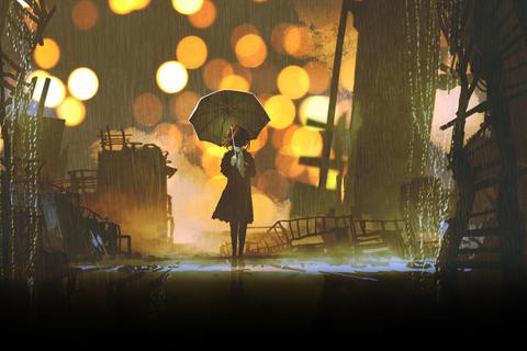 Bei freischaffend tätigen Bühnenkünstlern ist es oft noch schlimmer als auf diesem Bild: Theater lassen sie ohne Schirm im Regen stehen. Foto: grandfailure – stock.adobe