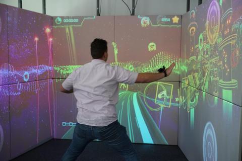 Voller Körpereinsatz ist gefragt im Showroom der Game Days. Archivfoto: TU Darmstadt