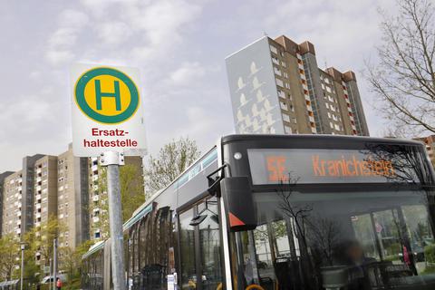 Ersatzverkehr: Busse ersetzen für Arheilgen und Kranichstein die Tram-Linie 4. Archivfoto: Andreas Kelm