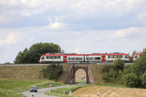 Die Odenwaldbahn fährt seit dem Jahr 1882 durch Südosthessen. Foto: Guido Schiek 