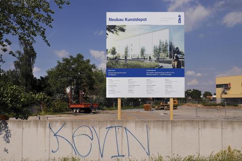 Bauarbeiten für Darmstädter Kunstdepot beginnen