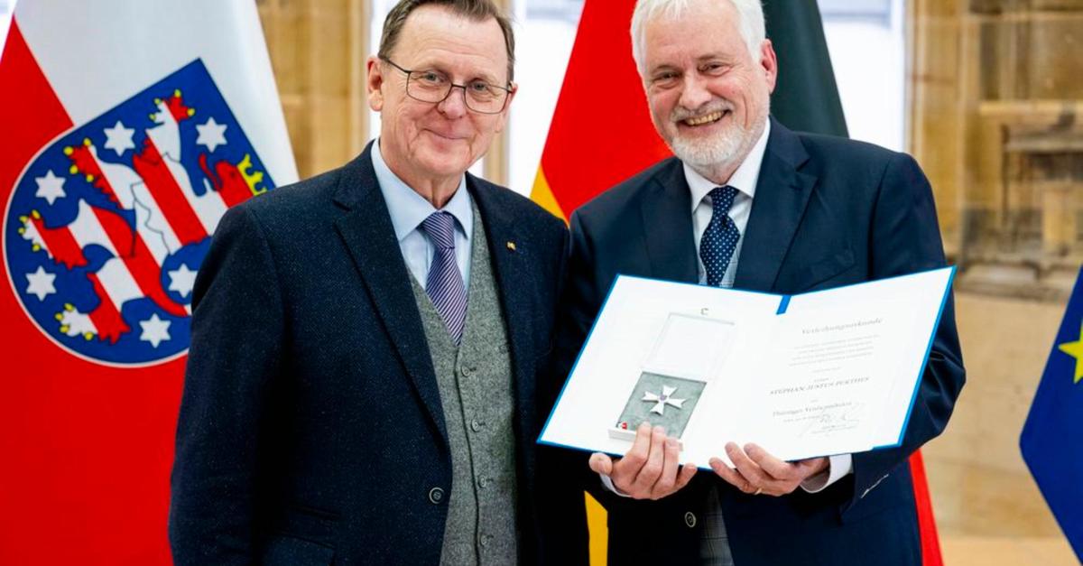 Thüringer Verdienstorden für Stephan Justus Perthes