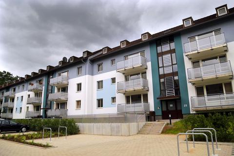 Das Belegungsrecht von Wohnungen für Haushalte mit geringem Einkommen hat die Stadt unter anderem in der Franklinstraße. Archivfoto: Andreas Kelm