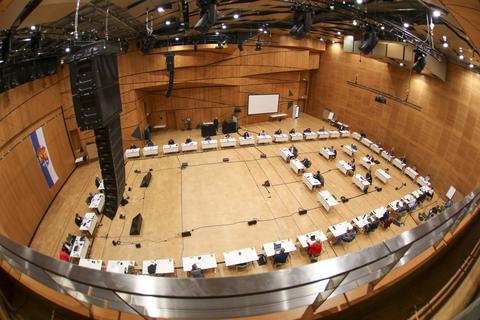 Stadtverordnetenversammlung in Darmstadt.  Foto: Guido Schiek