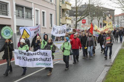 Demonstration von „Fridays for Future“ in Darmstadt. Am internationalen Amazonas-Tag am Freitag, 28. August, rufen die Klimaschützer wieder zu einer Aktion auf. Archivfoto: Torsten Boor