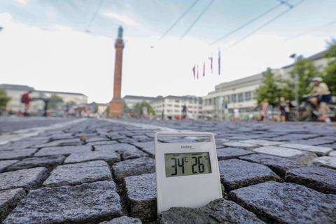 Heißes Pflaster Darmstadt: Die Stadt will durch die neuen DWD-Wetterstadtionen mehr Erkenntnisse zur Überwärmung in der Stadt gewinnen.