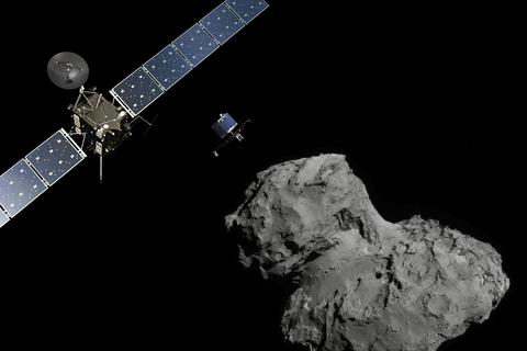 Ein wichtiges Ziel der Weltraummission Rosetta war die Erforschung der Frage, ob Kometen eine bedeutende Rolle für die Entstehung des Lebens auf der Erde gespielt haben könnten. Archivfoto: ESA