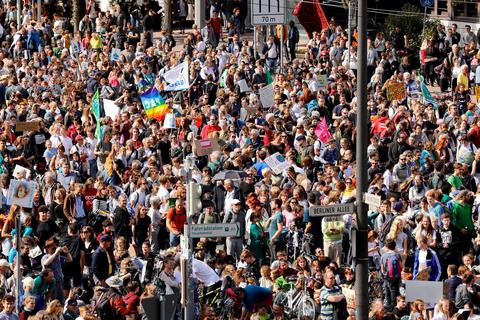 Mehr als 10.000 gingen im September 2019 bei der Darmstädter Klimaschutz-Demo auf die Straße. Archivfoto: Andreas Kelm 