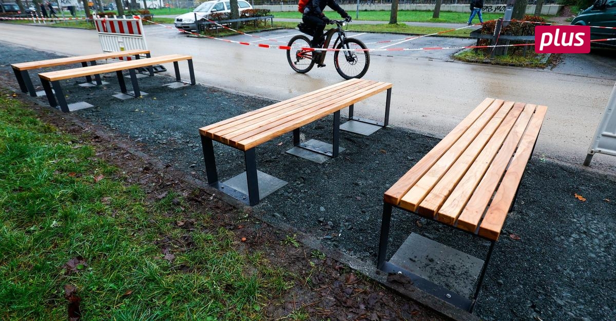 Neue Bänke für die TU-Lichtwiese