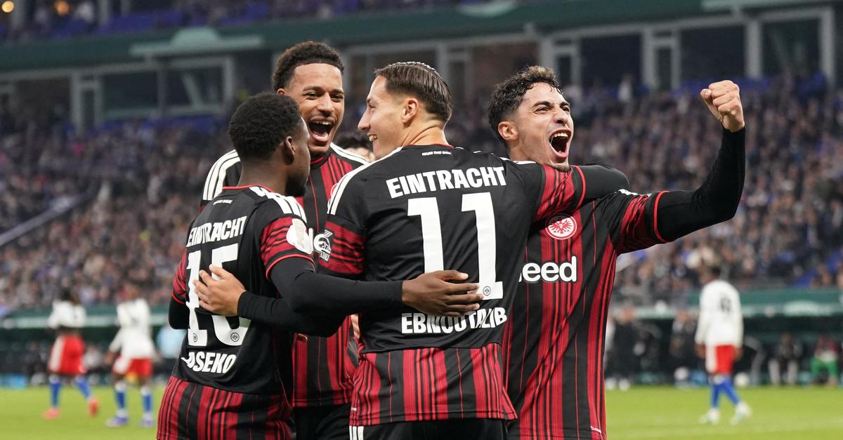 Eintracht Frankfurt zieht beim HSV in nächste Pokalrunde ein