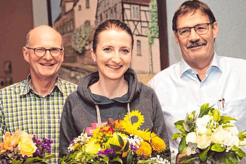 Das alte und neue Vorstandsteam: Jörn Hansing, Melanie Usselmann und Michael Krapp (von links). © Thomas Neu