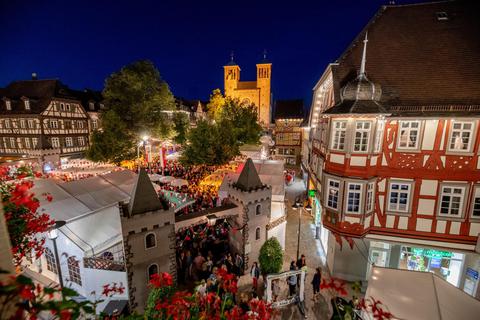 Kein Winzerdorf, kein Massenauflauf: Das Bergsträßer Winzerfest wird auch in diesem Jahr nicht wie gewohnt gefeiert werden können. Archivfoto: Thomas Neu