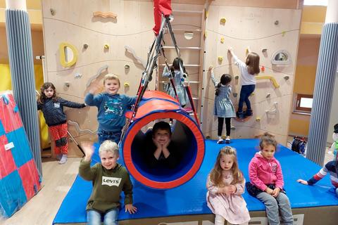 Kita "Villa Kunterbunt" in Bürstadt erhält neuen Turnraum