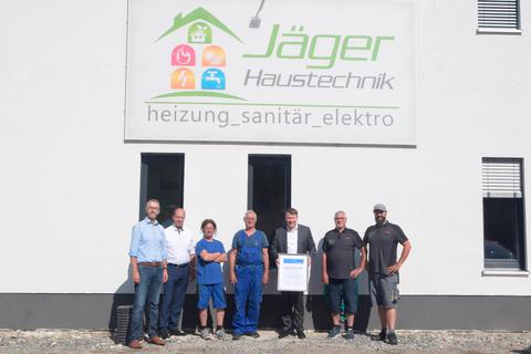 Udo Becker, Dietmar Schott, Hans-Peter Jäger jun., Hans-Josef Jäger, Matthias Zürker, Peter Jäger sen. und Peter Jäger jun. Foto: WFB 