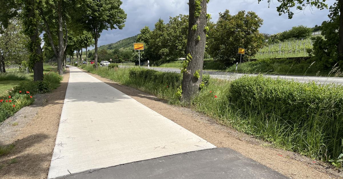 Heppenheim: Renovated cycle path along the B3 is reopened