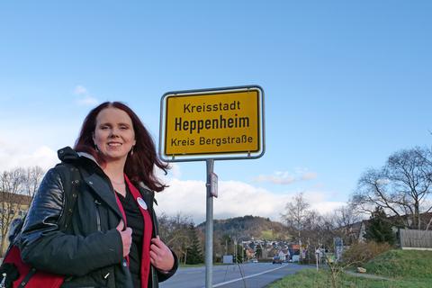 Bekennt sich zur Stadt, in der sie aufgewachsen ist und hat noch viel vor: Saskia Böhm-Fritz ("Mensch Umwelt Tierschutz"), Kandidatin zur Heppenheimer Bürgermeisterwahl 2023.