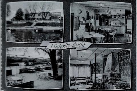 Ansichten der "Lüderitzbucht" auf einer Postkarte. Reproduktion: Helmut Kaupe © 
