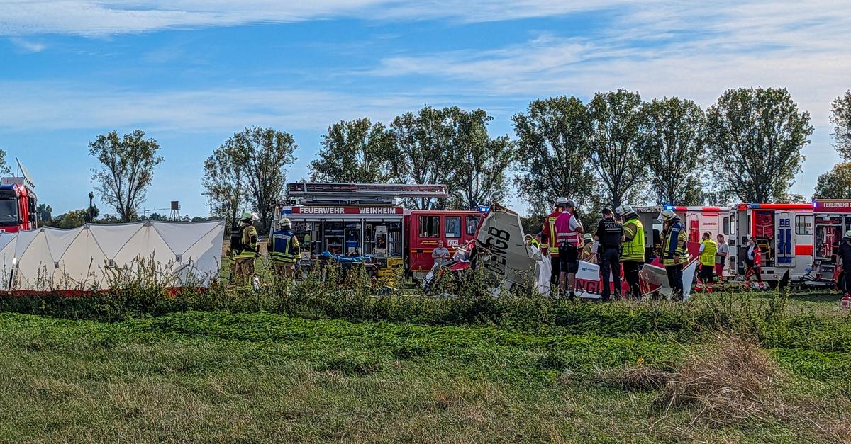 Flugzeugabsturz bei Viernheim: Suche nach Unfallursache läuft