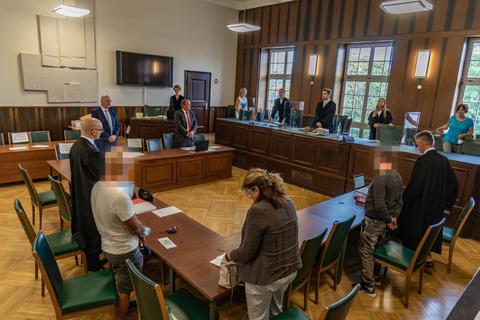 Die 11. Kammer des Darmstädter Landgerichts verhandelte den Auerbacher Fall im Alten Schwurgerichtssaal, da dieser Saal einer der größeren des Landgerichts ist. Foto: Marc Wickel