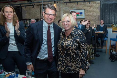 Zum Nominierungsparteitag von Birgit Heitland ist auch Hessens CDU-Vorsitzender Boris Rhein gekommen. Foto: Thorsten Gutschalk