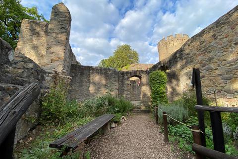 Der Kräutergarten gehört zu den Attraktionen auf dem Alsbacher Schloss. Foto: Sabine Eisenmann