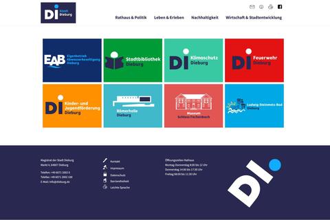 Der neue Internetauftritt der Stadt Dieburg ist am Samstag online gegangen, Teil davon ist das neue DI-Logo. Foto: Stadt Dieburg