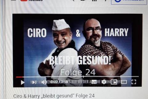 Ciro Visone und Harry Borgner wollen ihren Fans auch während der Corona-Krise Unterhaltung bieten.Screenshot: vrm 