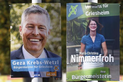 Wer liegt am Ende vorn? Am Sonntag ist in Griesheim Bürgermeisterwahl. Foto: Karl-Heinz Bärtl