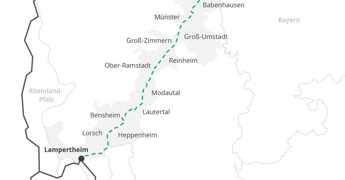 Eine Trasse von Wirtheim bis Lampertheim entsteht