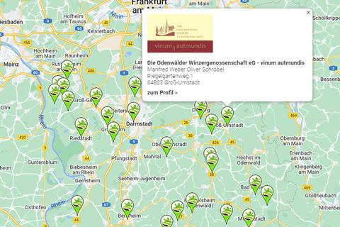 Aus der Arbeit der Ökomodell-Region entstanden: Der „Digitale Marktplatz für Südhessen“ ist ein Einkaufsführer, der in Form einer interaktiven Karte einen Überblick über Bio-Direktvermarkter in der Region gibt. 