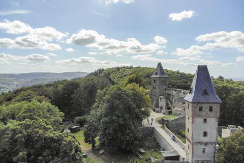Die Burg Frankenstein ist im Oktober Schauplatz des Halloween-Festivals.