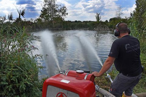 Sauerstoff für den Reinheimer Teich