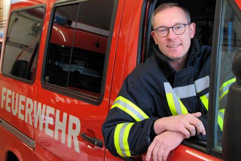 Auch aus Interesse an der Technik ist Marcus Lietsch seit 35 Jahren bei der Feuerwehr aktiv. Foto: Jürgen Buxmann 
