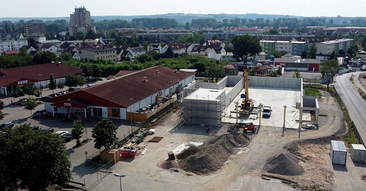AldiMarkt in Bischofsheim nimmt Gestalt an