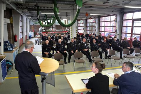 Auf ein arbeitsreiches Jahr 2022 blickt die Freiwillige Feuerwehr in Bischofsheim zurück. Jörg Henkel/HBZ