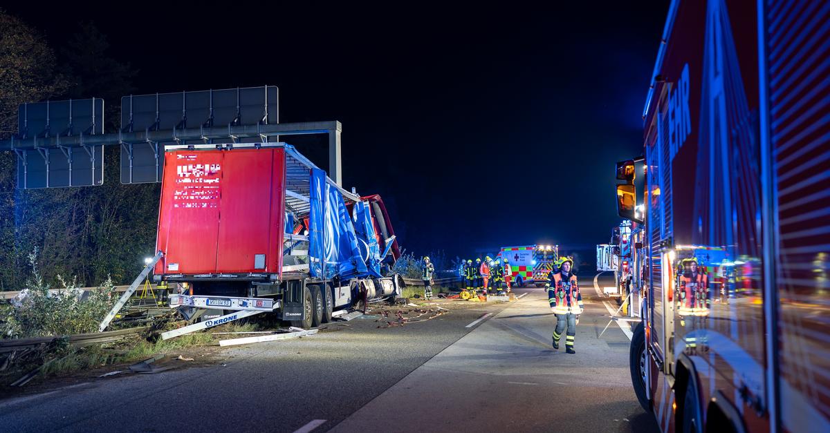 Schwerer Lkw-Unfall bei Rüsselsheim – A67 voll gesperrt