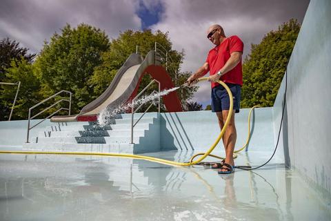 GroßGerau Freibad am 6. Juli