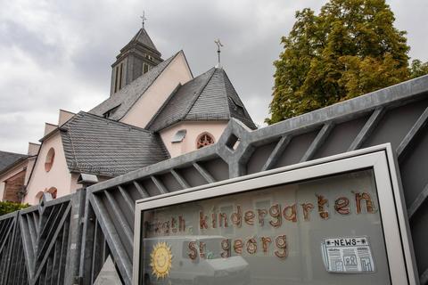 Die Kindertagesstätte in der Wilhelminenstraße in Rüsselsheim wird voraussichtlich 2026 an den neuen Zweckverband übergeben. Foto: Volker Dziemballa (VF