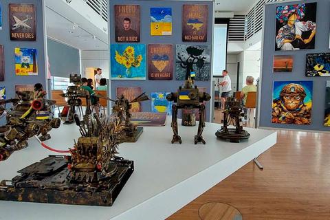 Eine Ausstellung im Bürgersaal zeigt Arbeiten junger ukrainischer Künstler. Michael Kapp