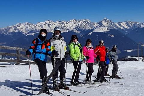 Skifahrer des TV Trebur in der vergangenen Saison. © Skiabteilung