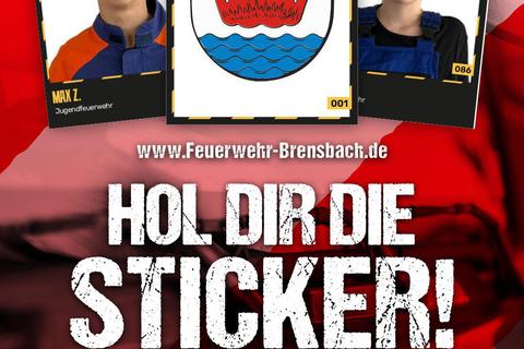 Die Alltagshelden der Feuerwehr in einem Sticker-Album – das gibt es ab sofort in Brensbach. Foto: FFW Brensbach