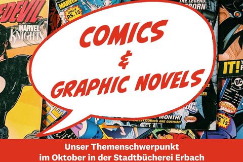 Comics und Graphic Novels sind Themenschwerpunkt in der Stadtbücherei Erbach im Oktober. Foto: Bücherei