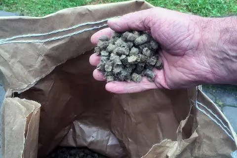 Dnger-Pellets aus Odenwlder Schafwolle