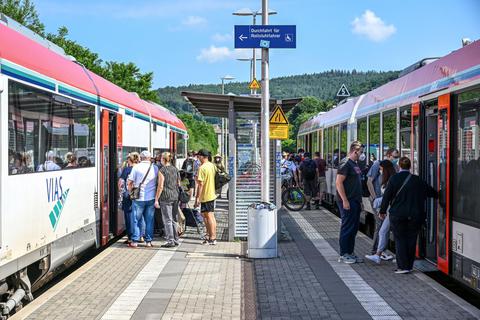 Die Odenwaldbahn wird von der EVG für zwei Tage lang bestreikt.