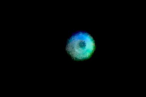 Sieht aus wie ein Ufo, ist aber der Fixstern Sirius. Auf ihn geht die 10.000 Meldung bei der Ufo-Meldestelle im Odenwald zurück.