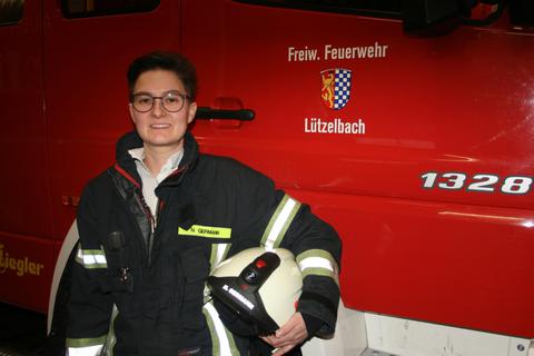 Nathalie Germann ist die neue Chefin der Einsatzabteilung der Lützel-Wiebelsbacher Feuerwehr. © Wolfgang Kraft